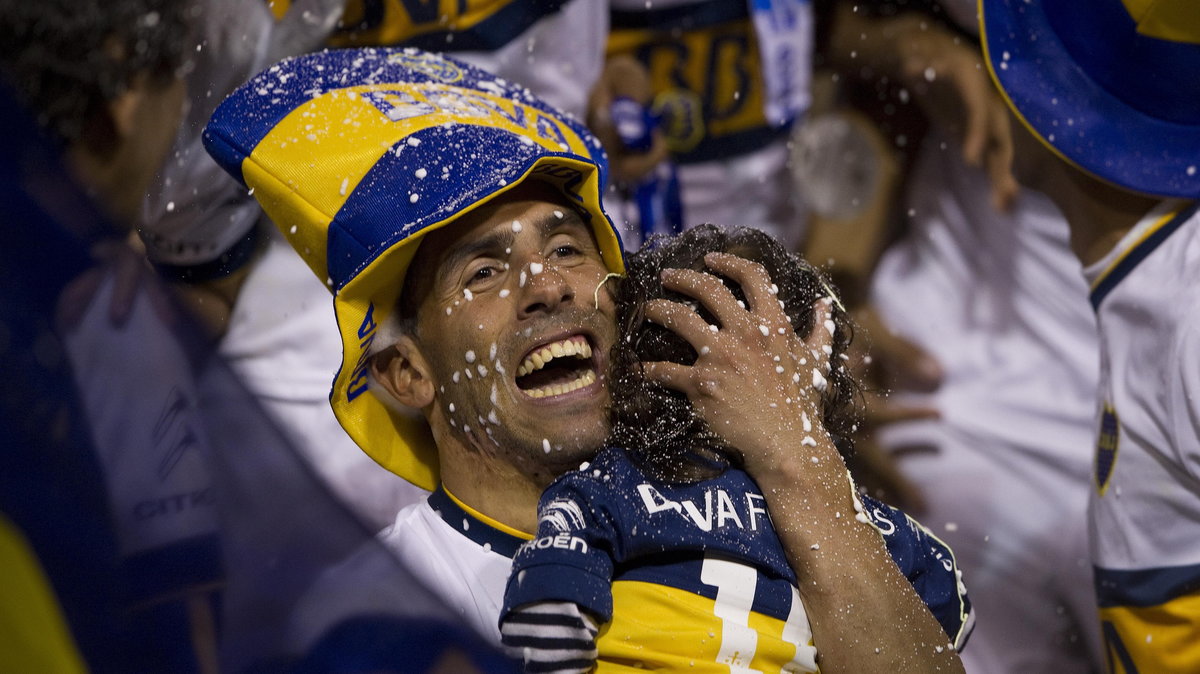 Napastnik Boca Juniors Carlos Tevez