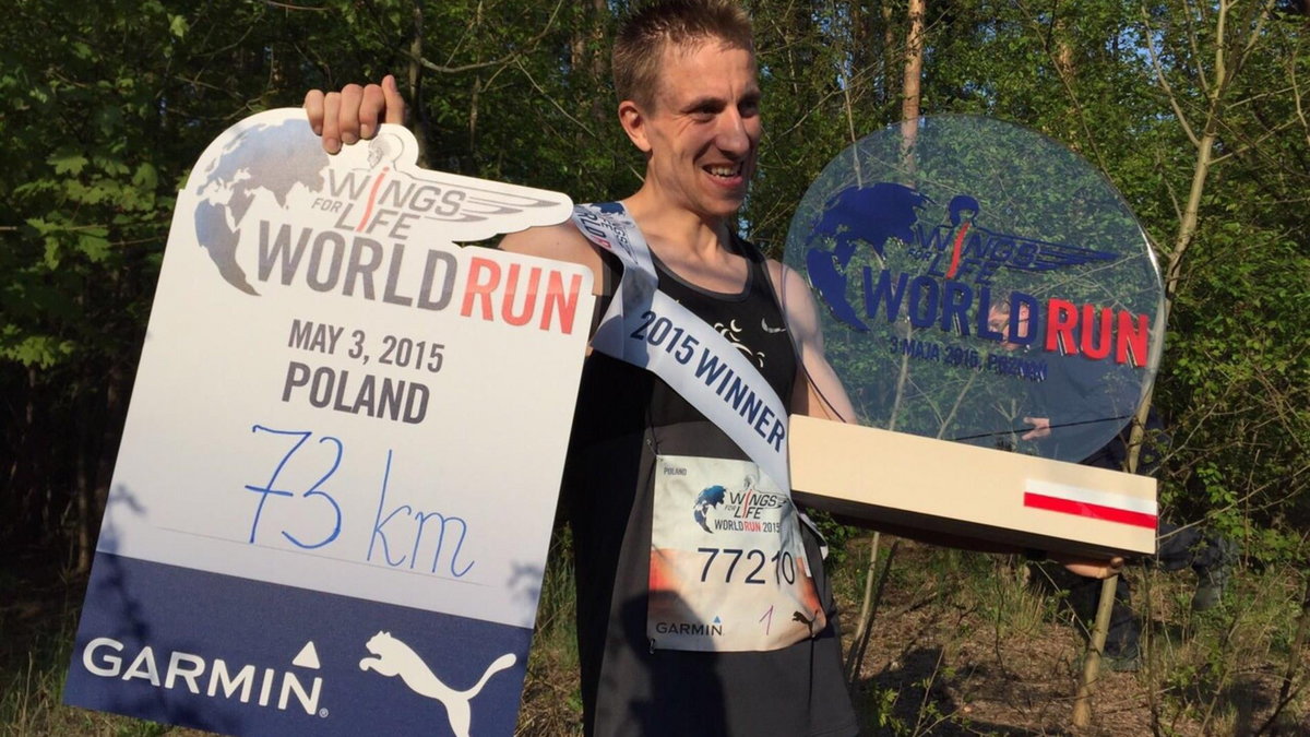 Bartosz Olszewski wygrał Wings for Life World Run w Polsce