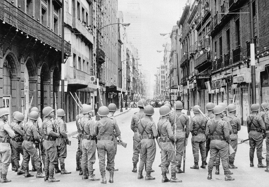 Latem 1968 r. doszło do licznych demonstracji studenckich na ulicach miasta Meksyk (3.09.1968)