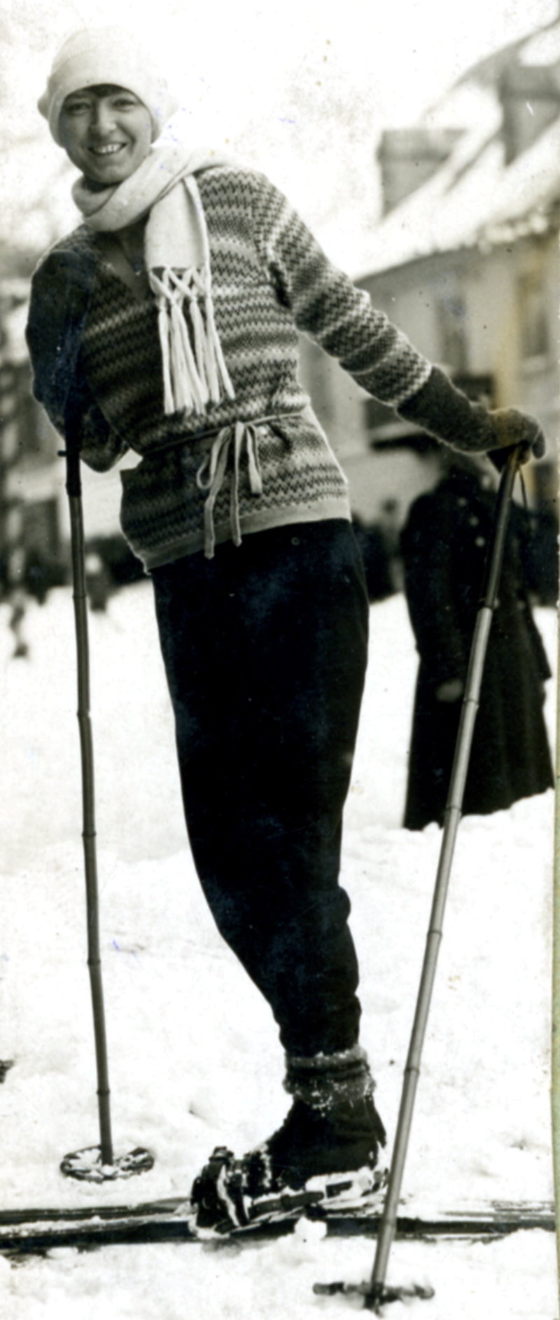 Jazda na nartach była najukochańszym sportem Haliny, często śmigającej w Zakopanem z Kasprowego.