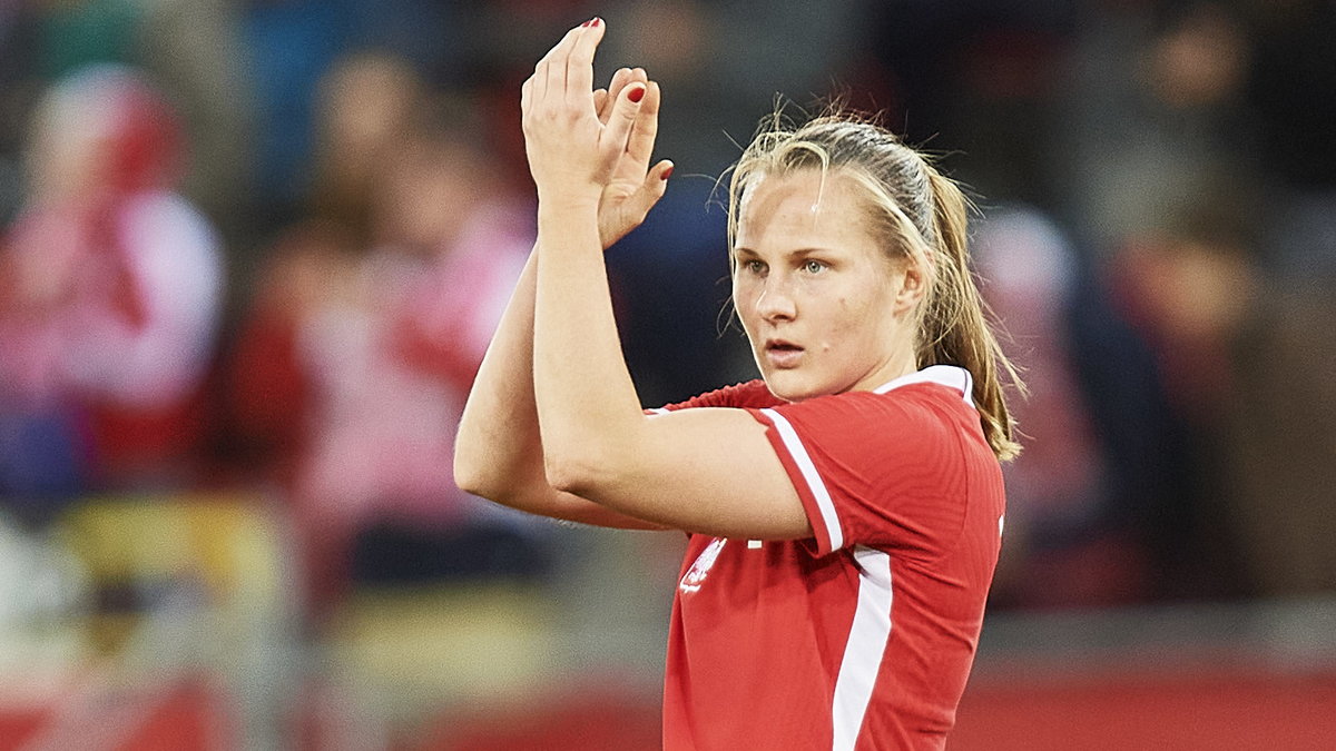 Małgorzata Mesjasz w barwach reprezentacji Polski (2021 r.)