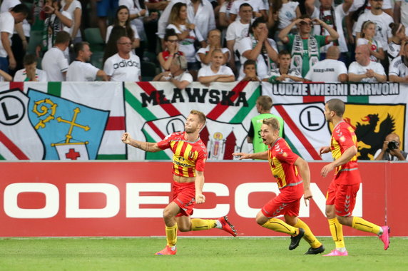 PIŁKA NOŻNA LIGA POLSKA LEGIA WARSZAWA KORONA KIELCE (Michał Przybyła trener korony Marcin Brosz)