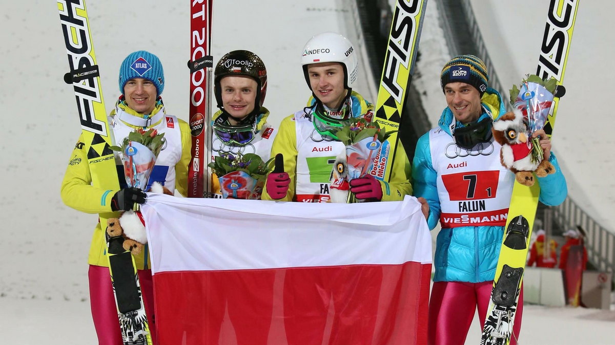 Kamil Stoch, Jan Ziobro, Klemens Murańka i Piotr Żyła