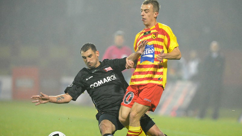 Dariusz Pawlusiński (L), Jagiellonia Białystok- Cracovia