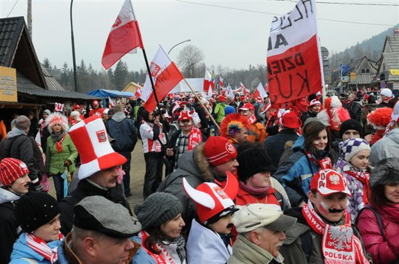 Kibice na pożegnaniu Adama Małysza