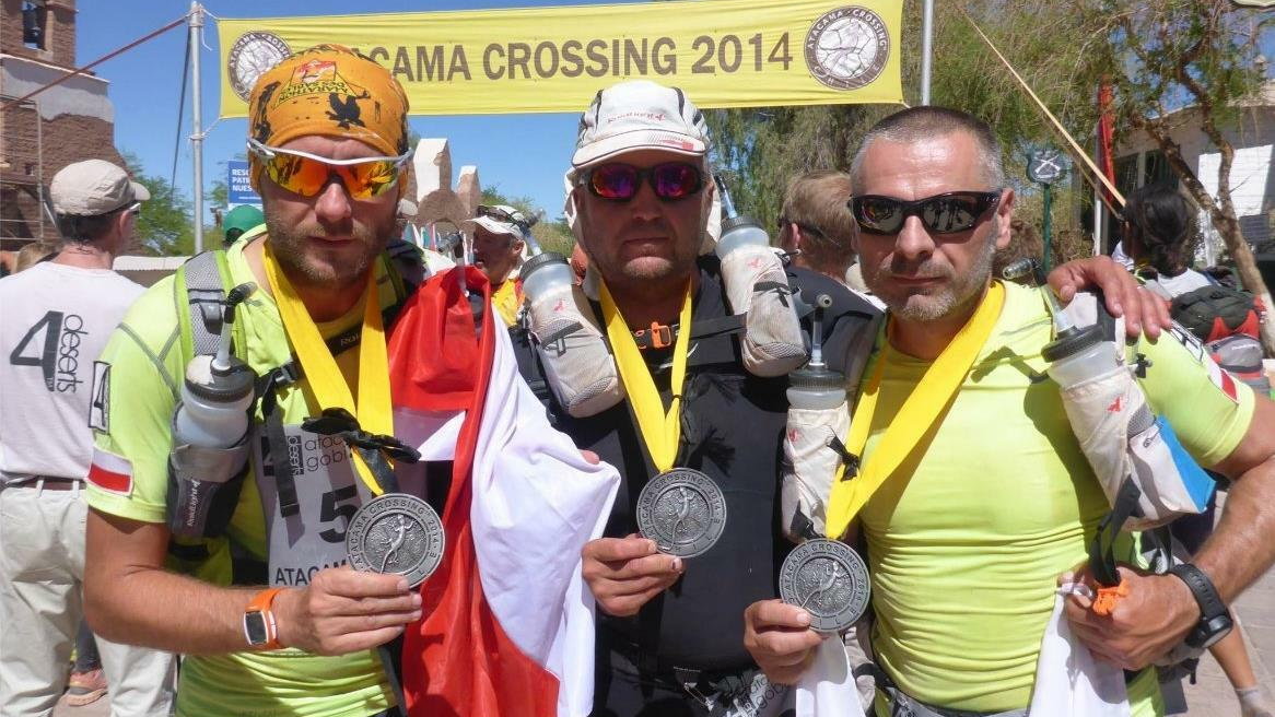 Marek Wikeira, daniel Lewczuk i Andrzej Gondek na Atacamie