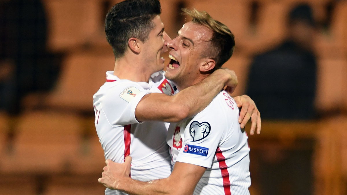 Robert Lewandowski i Kamil Grosicki