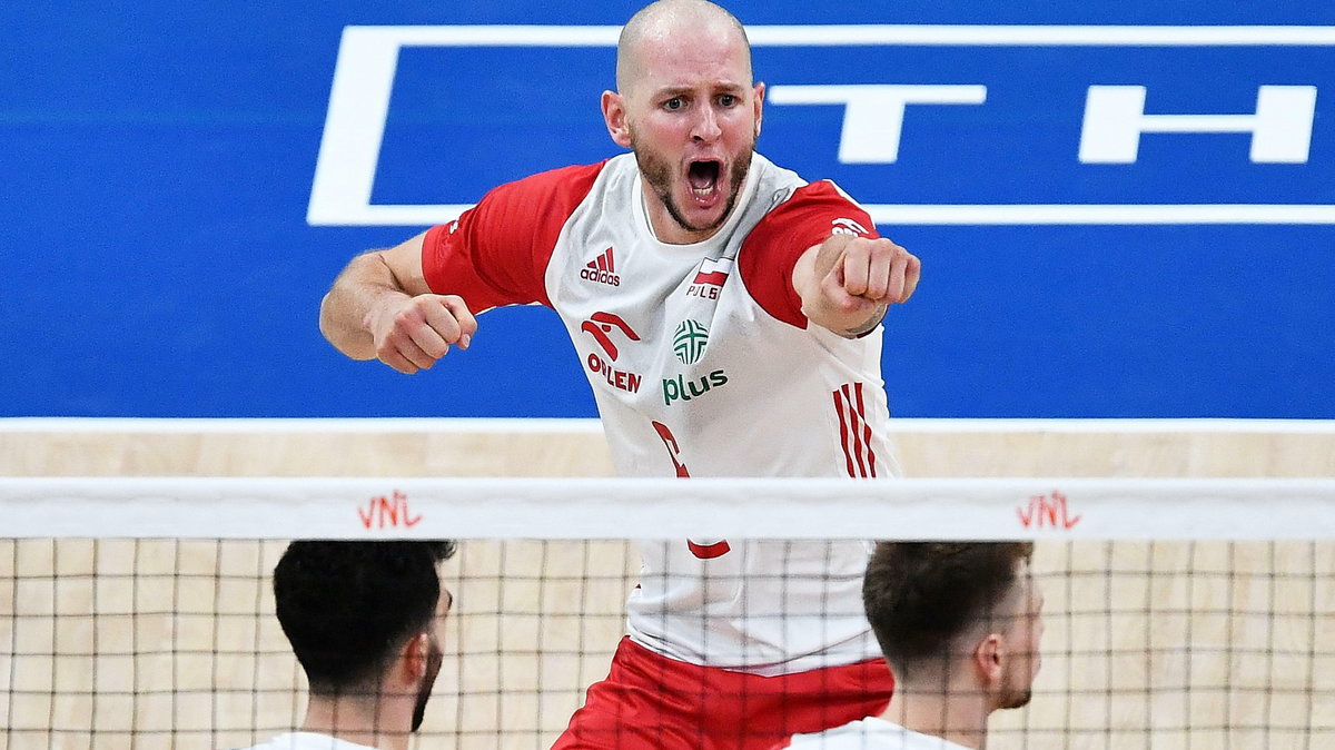 Bartosz Kurek w meczu z Brazylią