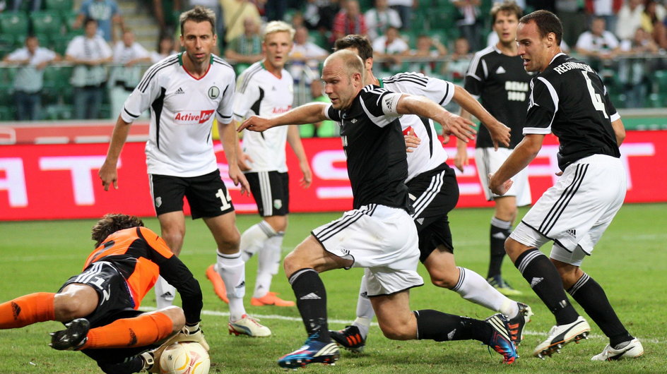Legia Warszawa - sezon 2012/13; Start: II runda eliminacji Ligi Europy; Koniec: IV runda eliminacji Ligi Europy