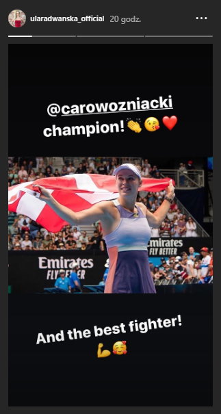 Urszula Radwańska pogratulowała Caroline Wozniacki