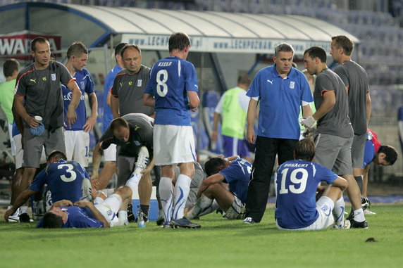 PIŁKA NOŻNA LM LECH POZNAŃ KONTRA INTER BAKU