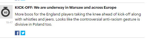Relacja meczowa z Warszawy w "Daily Mail"