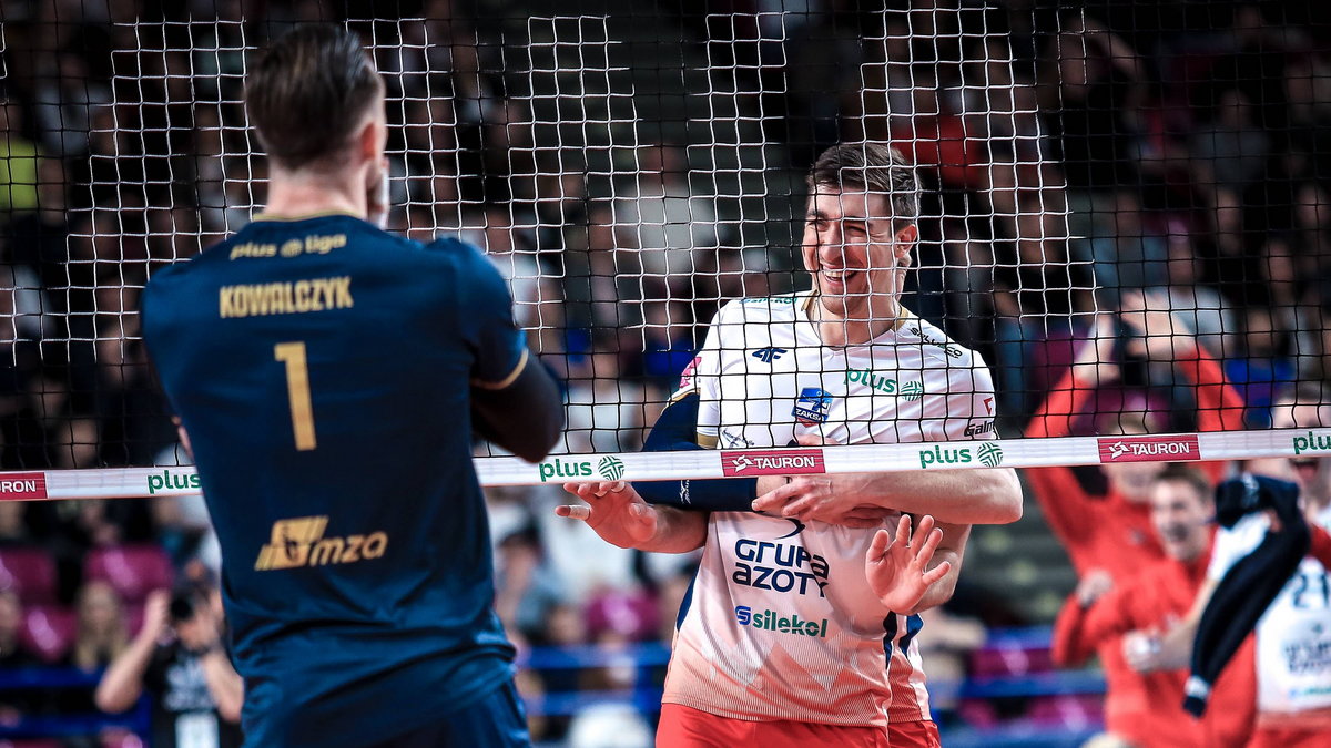 Siatkowka. PlusLiga. Projekt Warszawa - ZAKSA Kedzierzyn-Kozle. 15.04.2023