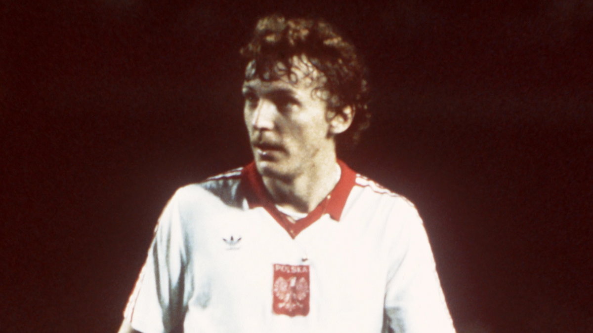 Zbigniew Boniek w barwach reprezentacji Polski (1982 r.)