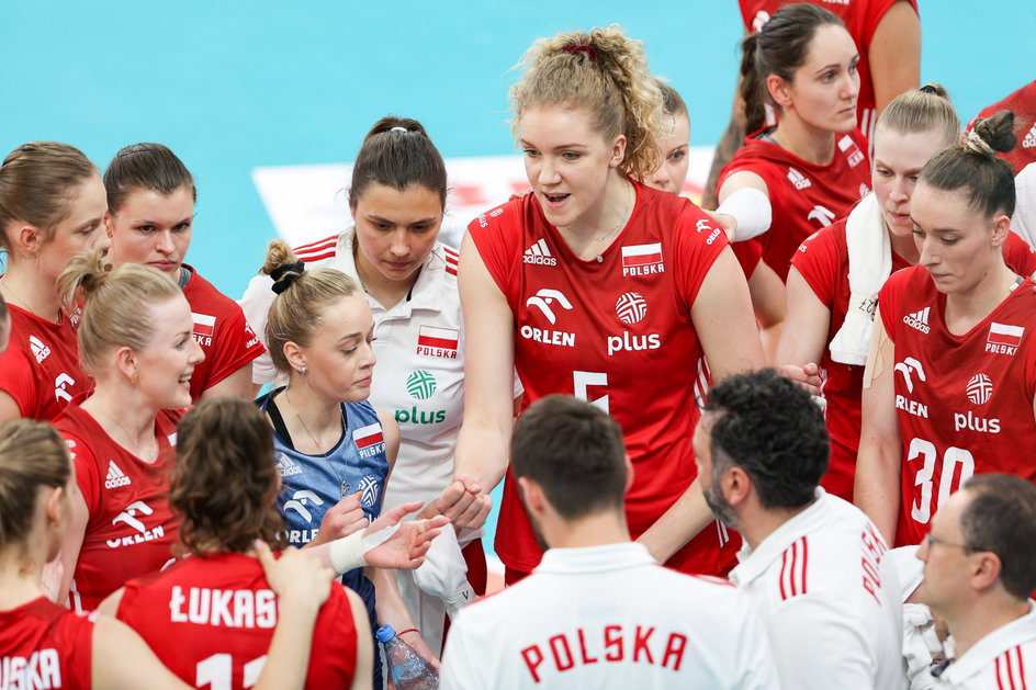 Reprezentacja Polski podczas meczu towarzyskiego z Turcją w Krośnie (3:1)