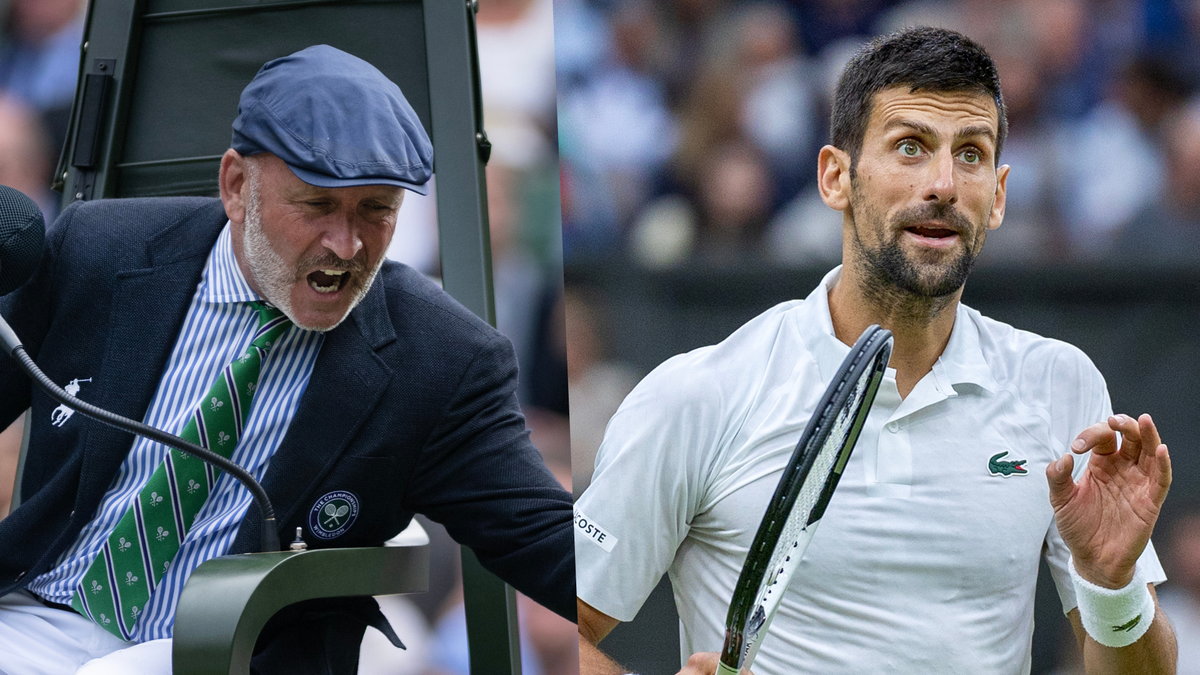 Novak Djoković długo kłócił się z sędzią Fergusem Murphym podczas finału Wimbledonu