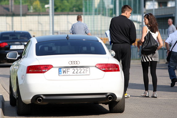 Wojciech Szczęsny i Sandra Dziwiszek