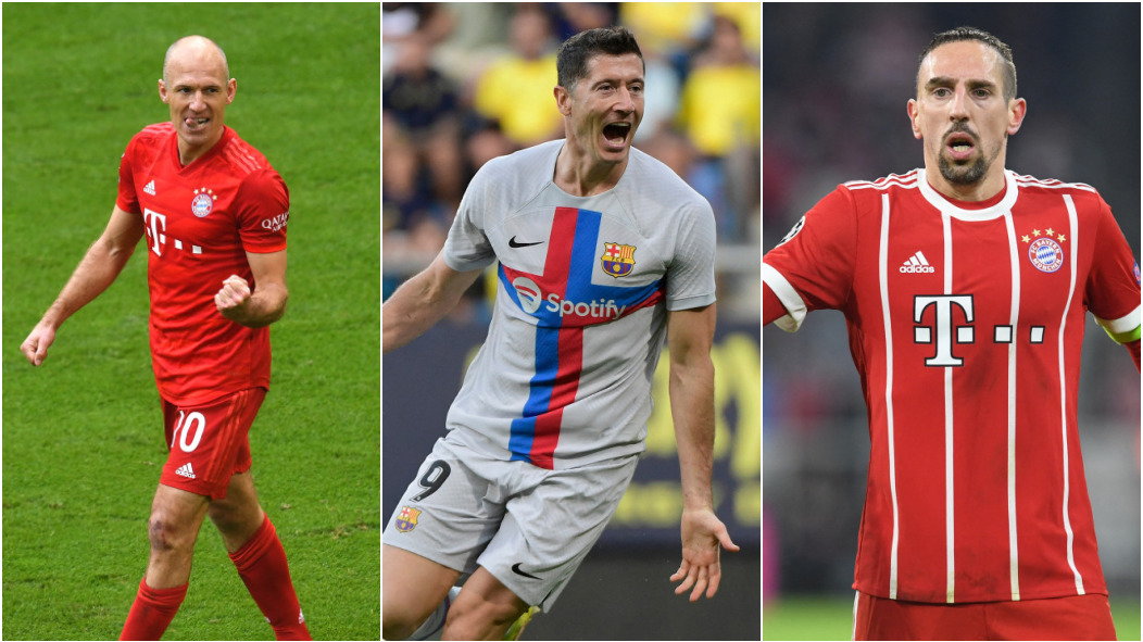 Arjen Robben, Robert Lewandowski, Franck Ribery