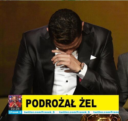 Złota Piłka w rękach Cristiano Ronaldo - memy po gali FIFA 2013