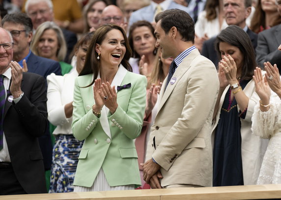 Księżna Kate i Roger Federer na Wimbledonie
