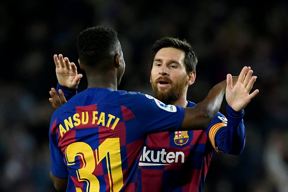 Ansu Fati i Leo Messi