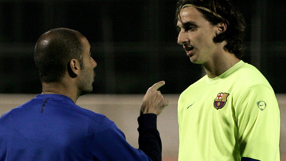 Ibrahimović (P) i Guardiola (L)