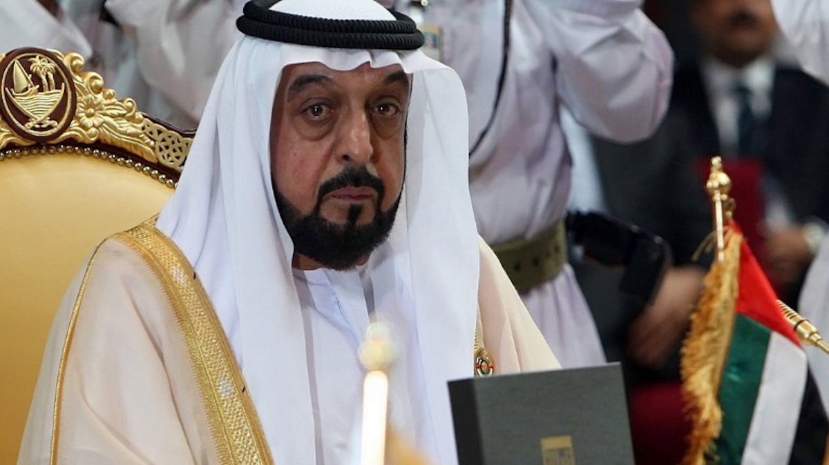 Szejk Khalifa Bin Zayed Al Nahyan, fot. KARIM JAAFAR / AFP