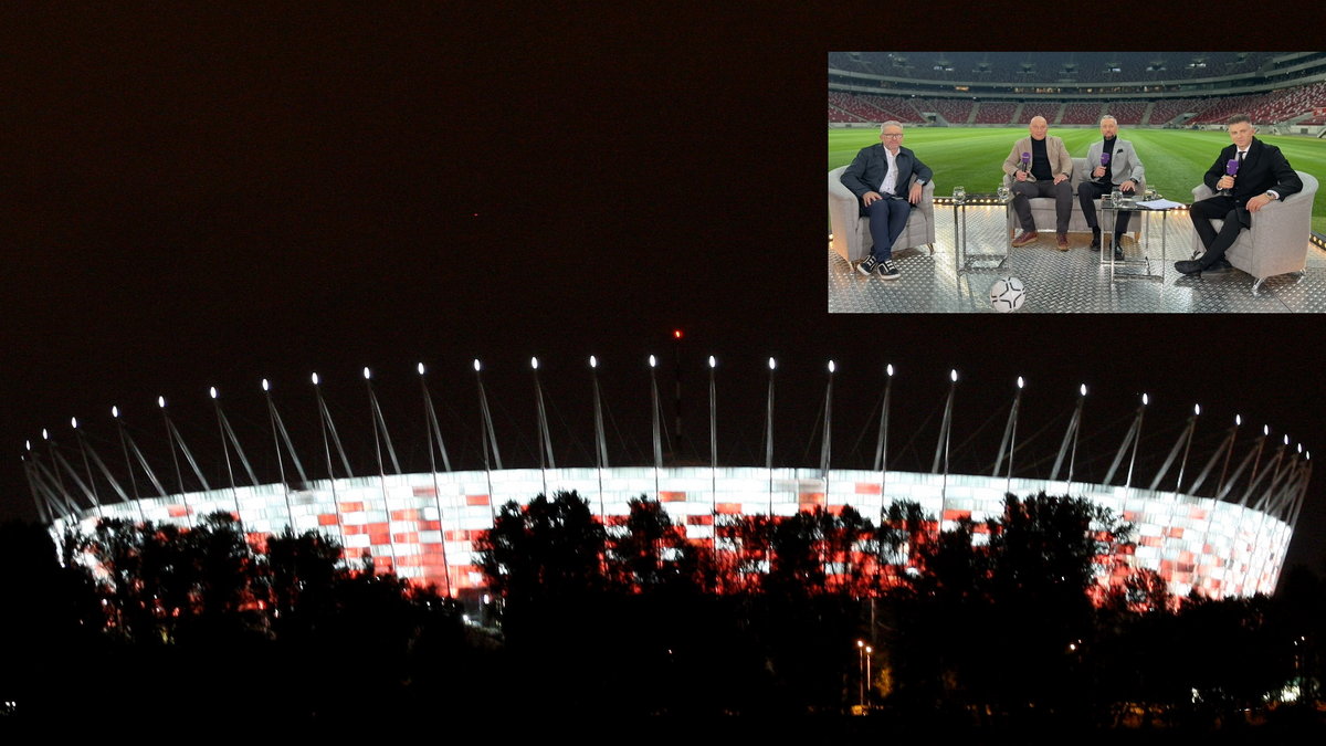 Stadion Narodowy i studio TVP