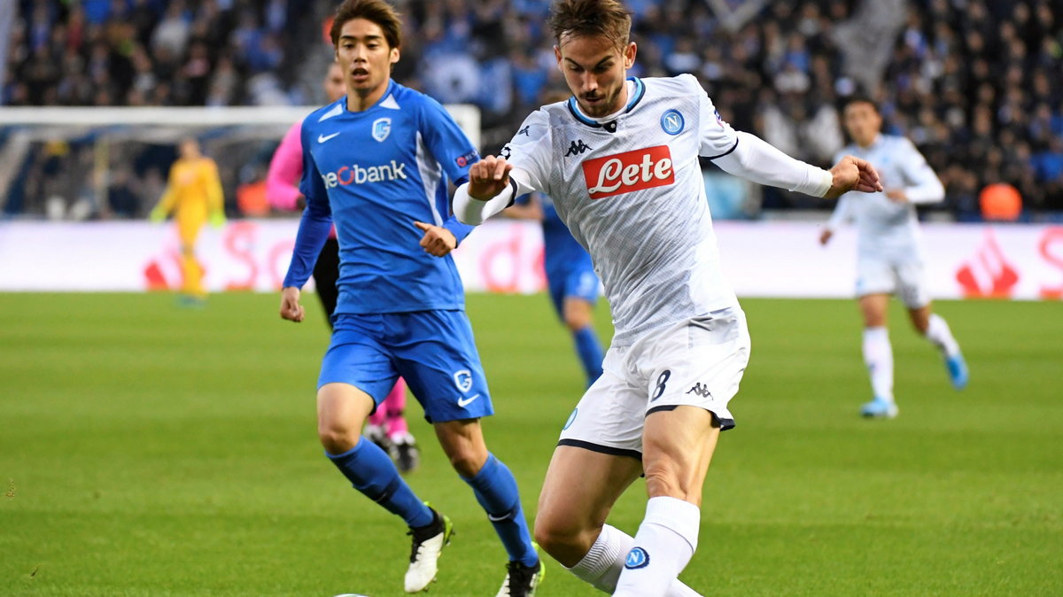 Fabian Ruiz (SSC Napoli) w meczu z KRC Genk