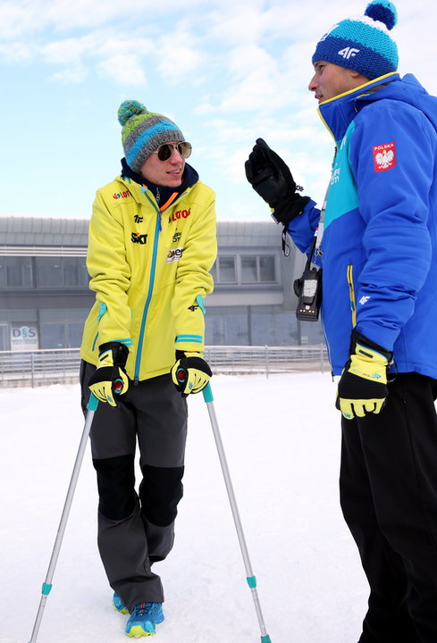 ZAKOPANE SKOKI NARCIARSKIE KADRA TRENING ( Kamil Stoch Łukasz Gębala )