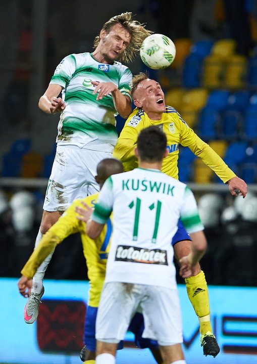 PIŁKA NOŻNA EKSTRAKLASA ARKA GDYNIA LECHIA GDAŃSK (Marcin Warcholak Milos Krasić Grzegorz Kuświk)