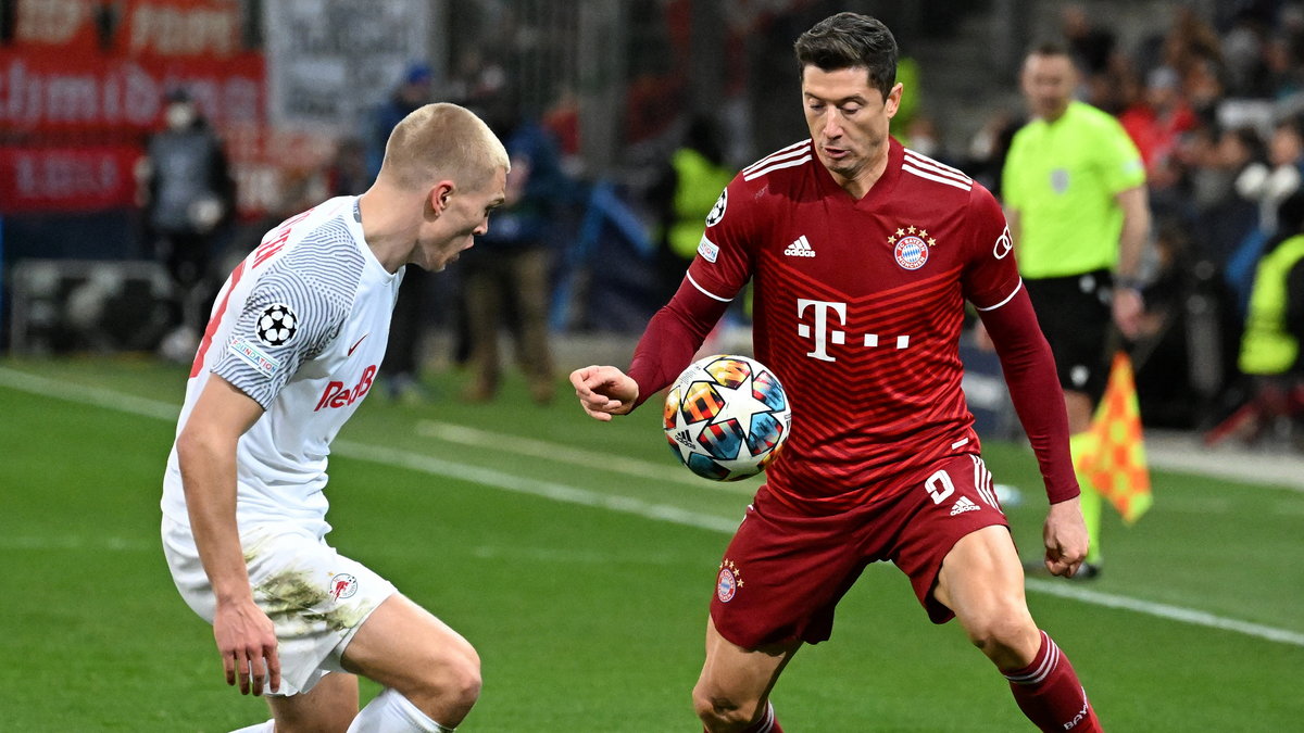 Robert Lewandowski był zupełnie niewidoczny w meczu w Salzburgu