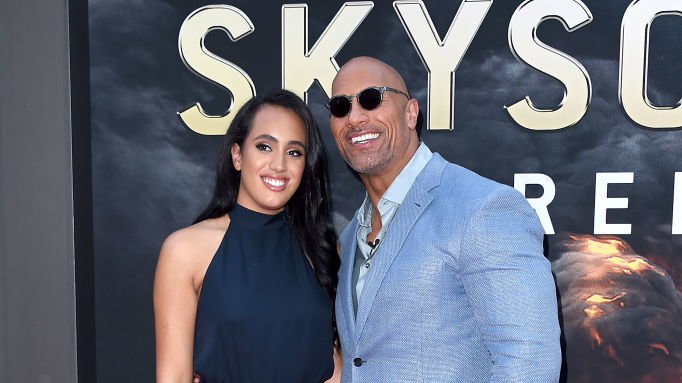 Dwayne Johnson z córką Simone Alexandrą  Johnson