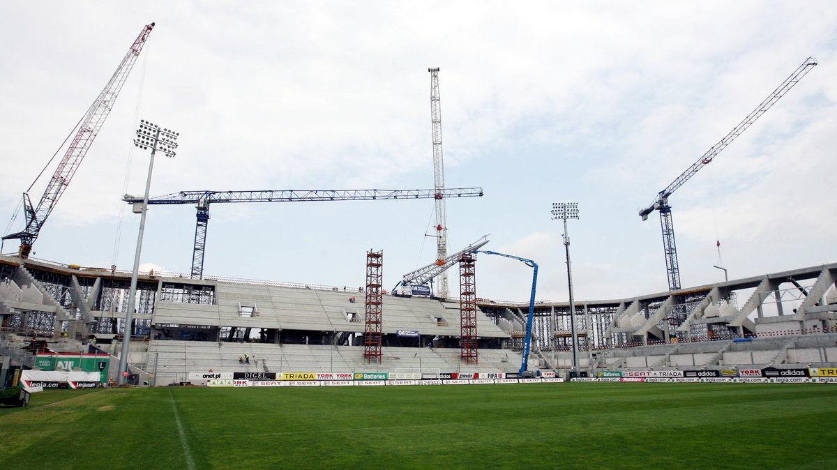 PIŁKA NOŻNA LEGIA STADION BUDOWA