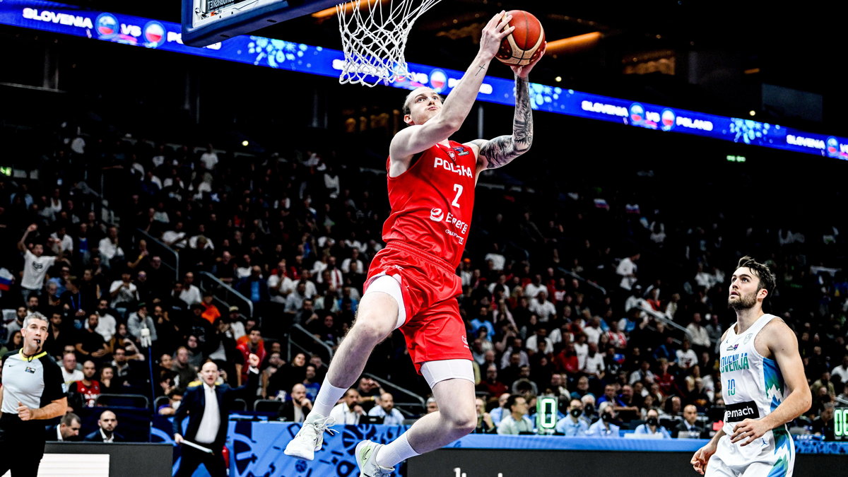 Aleksander Balcerowski podczas EuroBasketu 2022