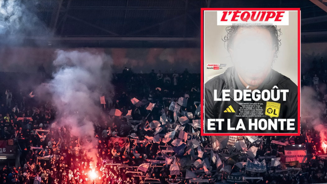 Kibice Olympique Marsylia / okładka L'Equipe