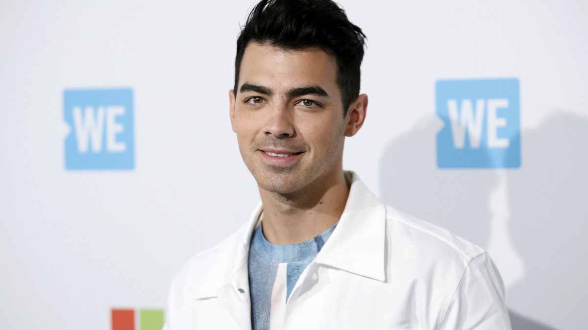 Singer Joe Jonas poses at We Day California in Inglewood