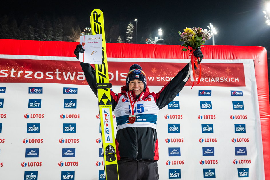 Kamil Stoch na podium w Zakopanem