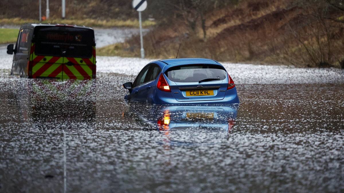 Burza Gerrit spowodowała ogromny chaos i zniszczenia w Szkocji