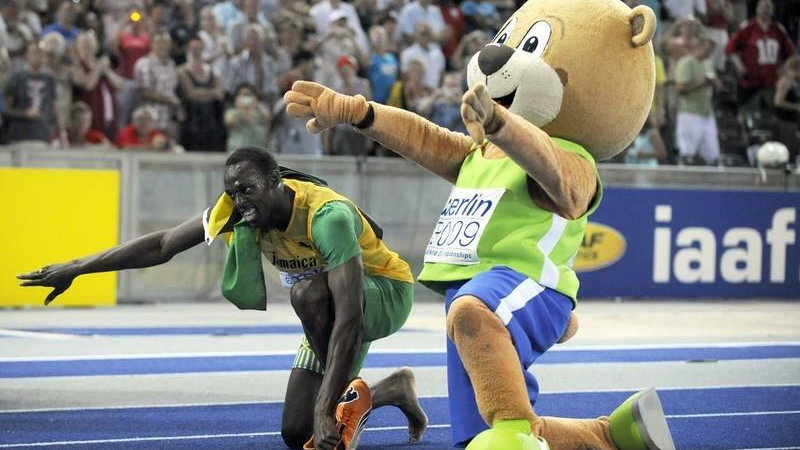 Usain Bolt wygrał 'nawet' z maskotką