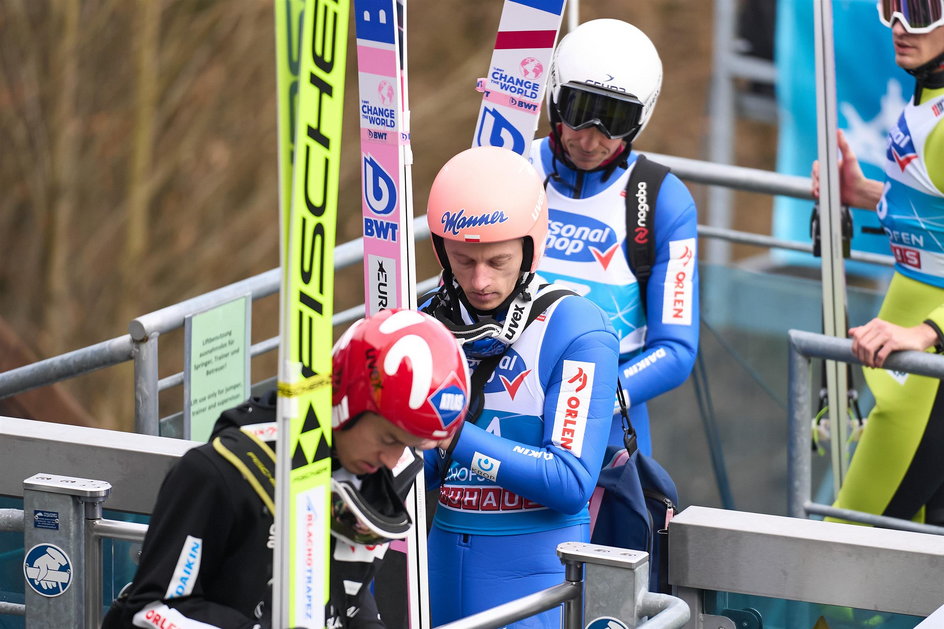 Kamil Stoch, Dawid Kubacki i Piotr Żyła