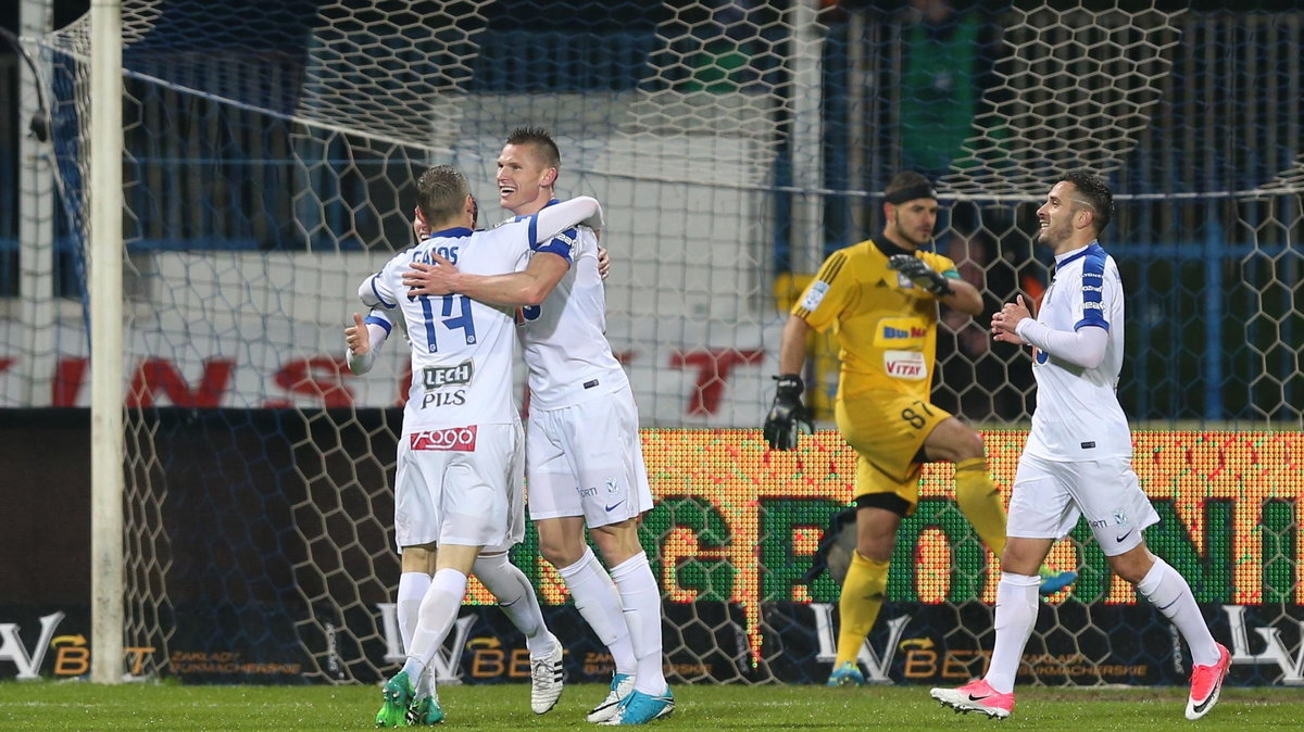 Pilka nozna. Ekstraklasa. Wisla Plock - Lech Poznan. 15.04.2017