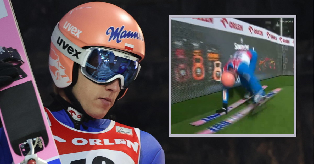Dawid Kubacki's Near Miss: A Crash at Wisła Ski Jumping Event