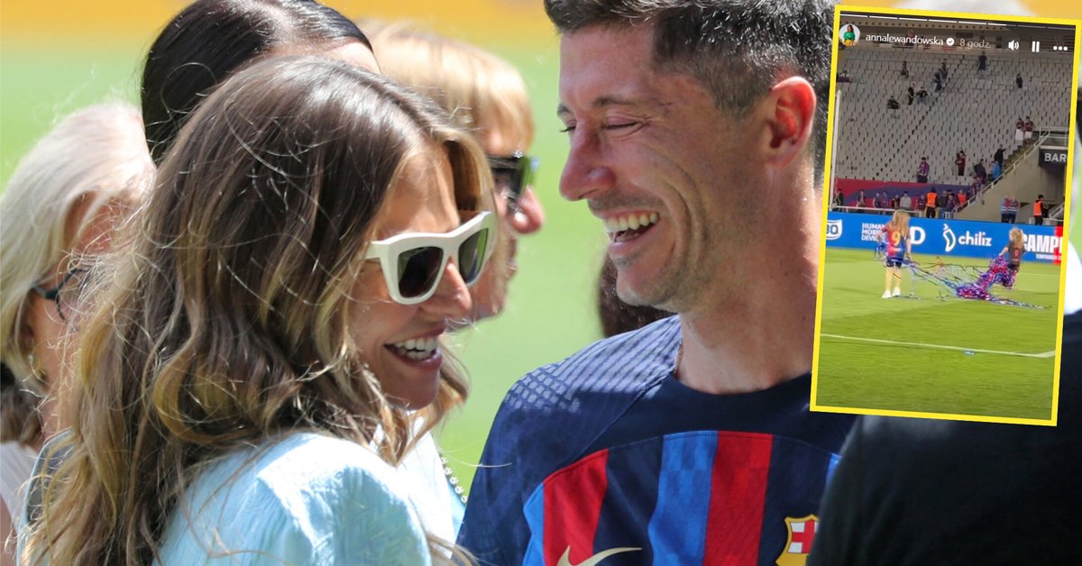 Córki Lewandowskich na murawie po meczu Barcelony. Piękne obrazki obiegły sieć