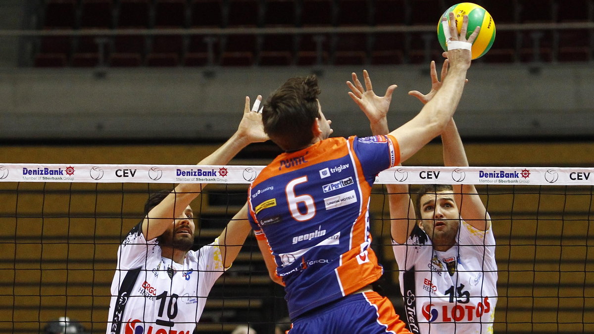 Liga Mistrzow CEV. Lotos Trefl Gdansk vs ACH Volley Lublana. 17.12.2015