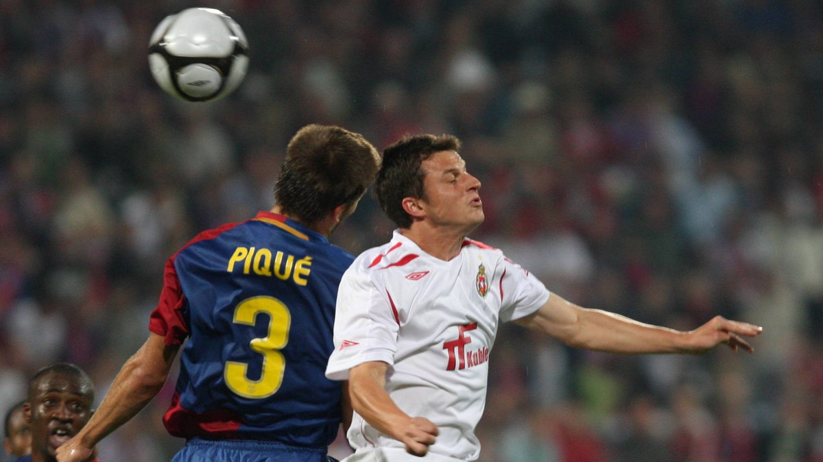 Mecz Wisły Kraków z Barceloną w 2008 roku, fot. Michal Lepecki / AG