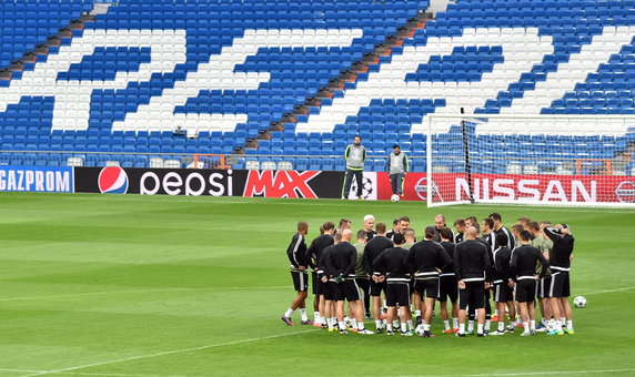 Legia trenowała na Santiago Bernabeu