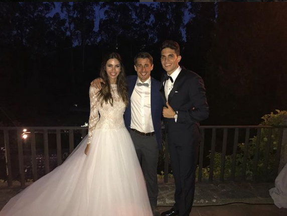 Marc Bartra i Melissa Jimenez