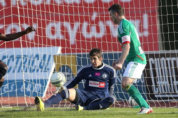 Legia Warszawa - FC Aarau 4:2/Dusan Kuciak i Michał Żewłakow