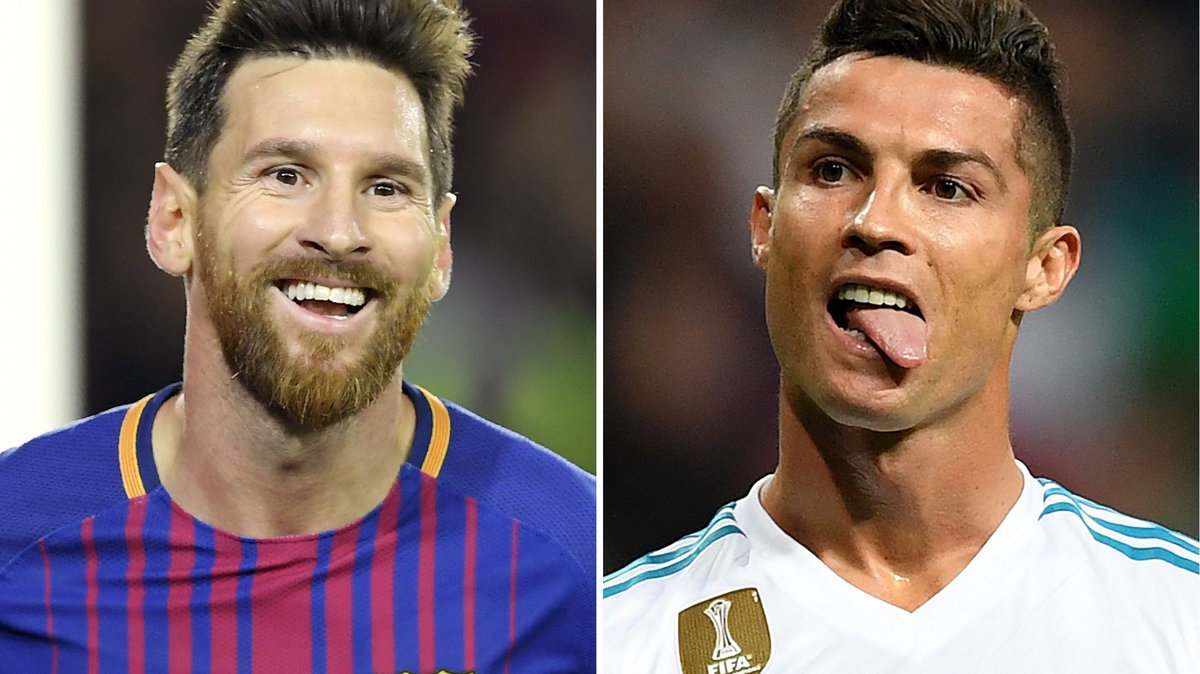 Lionel Messi (z lewej) i Cristiano Ronaldo